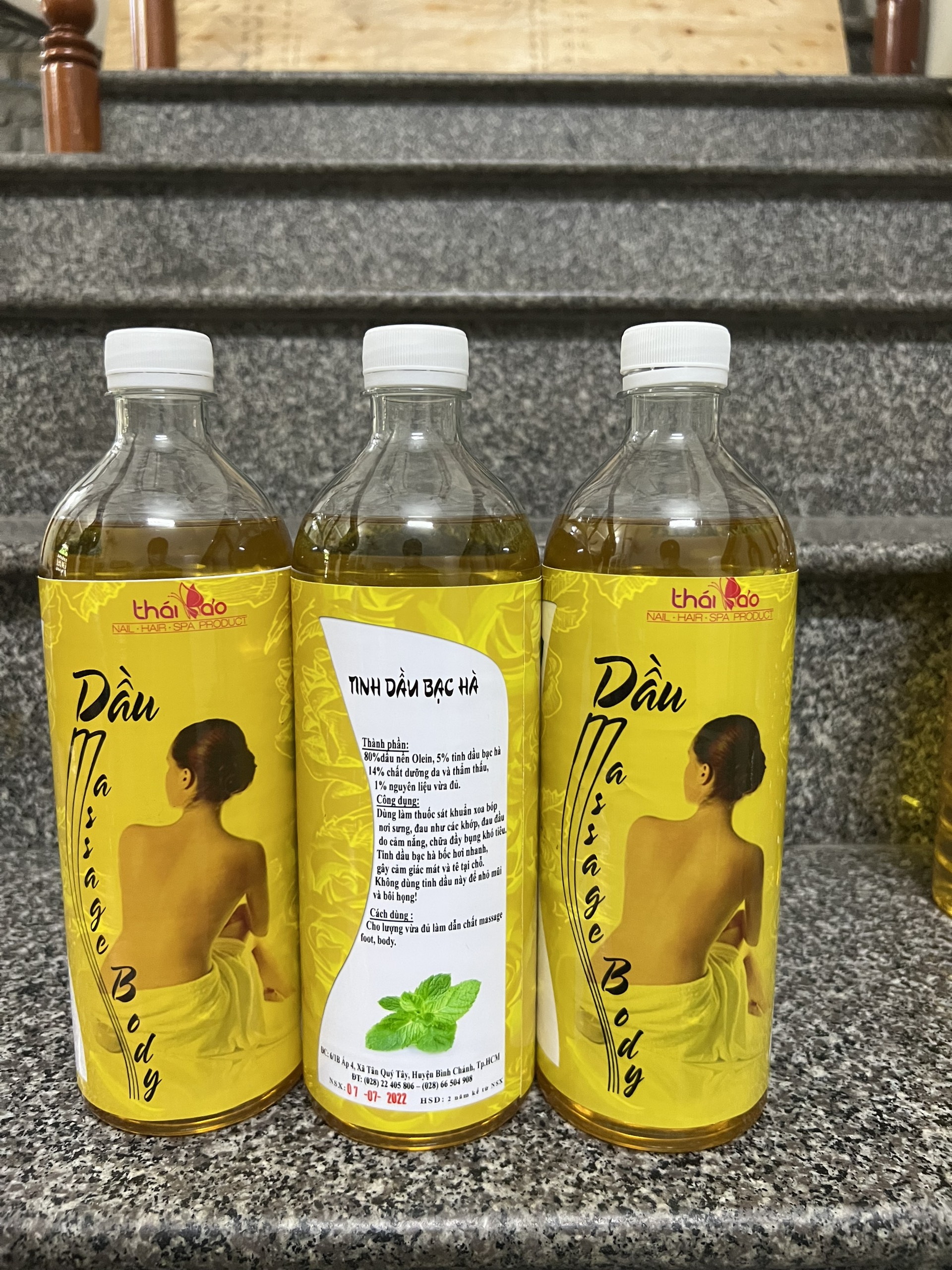 Dầu Massage Body Hương Bạc Hà - 1000ml