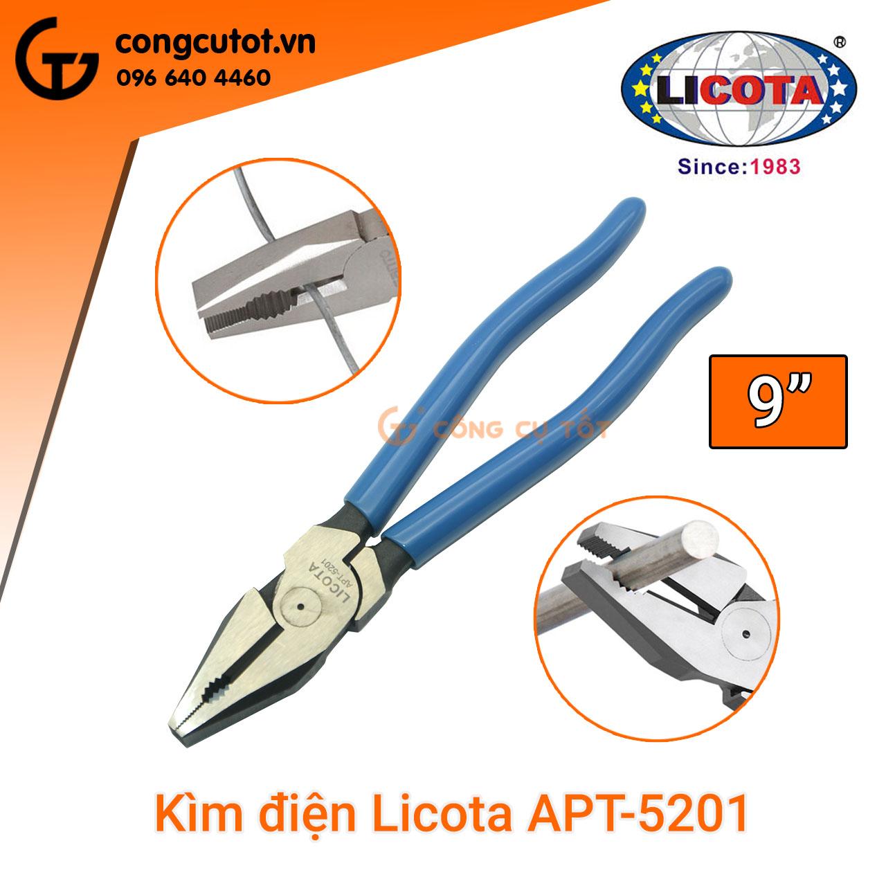 Kìm điện 9  cao cấp Licota APT-5201