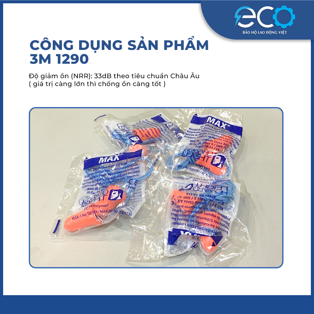 Nút Tai Chống Ồn Kèm Dây Howard Leight MAX-30P