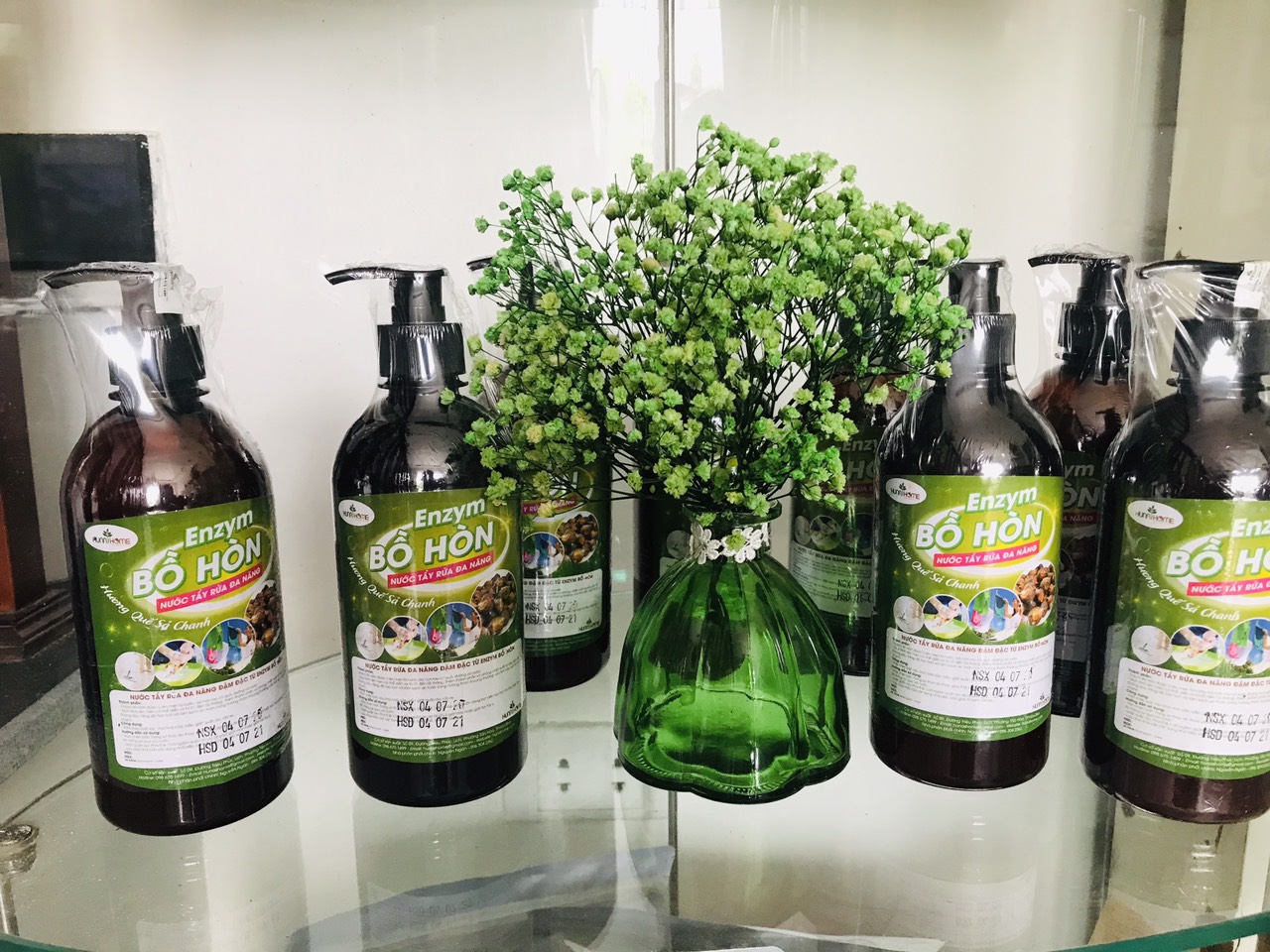 Nước tẩy rửa đa năng enzym bồ hòn diệt 99.9% VI KHUẨN thương hiệu Hunahome - BẾP SẠCH THÊM AN TÂM (