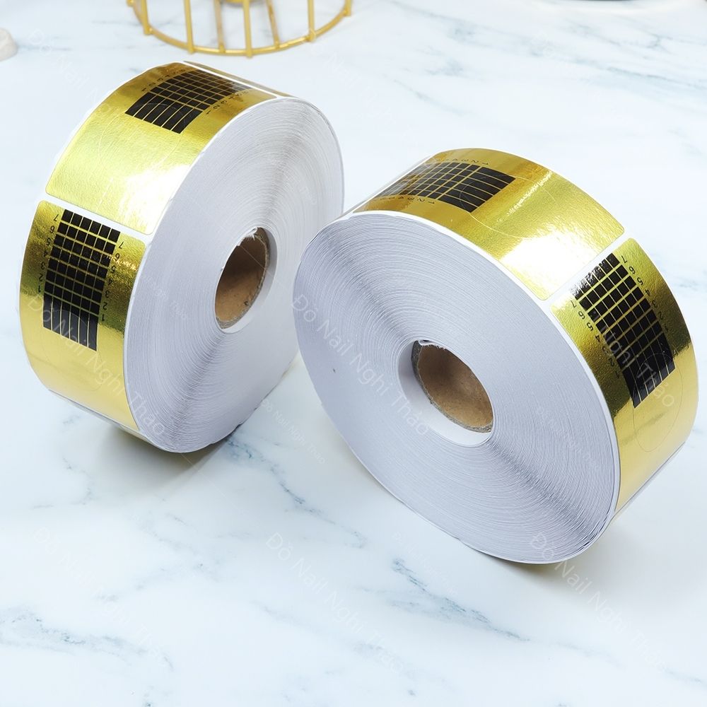 Giấy form móng đắp gel bột Nghi Thảo