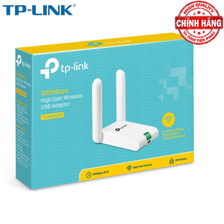 USB Thu WiFi TP-Link TL-WN822N Tốc Độ 300 Mbps chuẩn N .