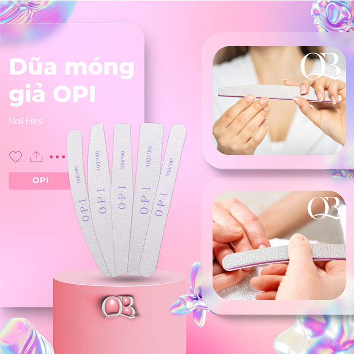 Dũa Móng OPI Dùng Để Dũa Móng Giả Móng Bột (Không Dùng Dũa Móng Thật) Thiết Kế Nhỏ Gọn Tiện Dụng