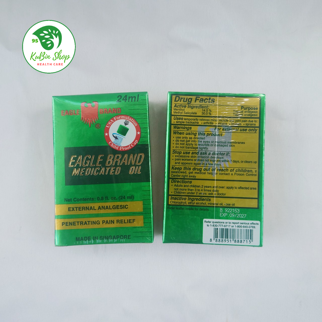 Dầu gió Con Ó Eagle Brand 24ml hàng Mỹ Chính hãng