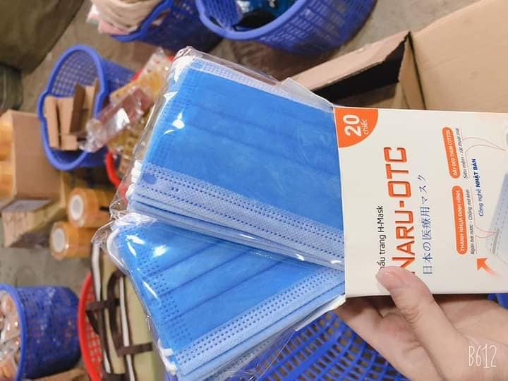 Khẩu Trang Naru 3D Quai Vải Cao Cấp