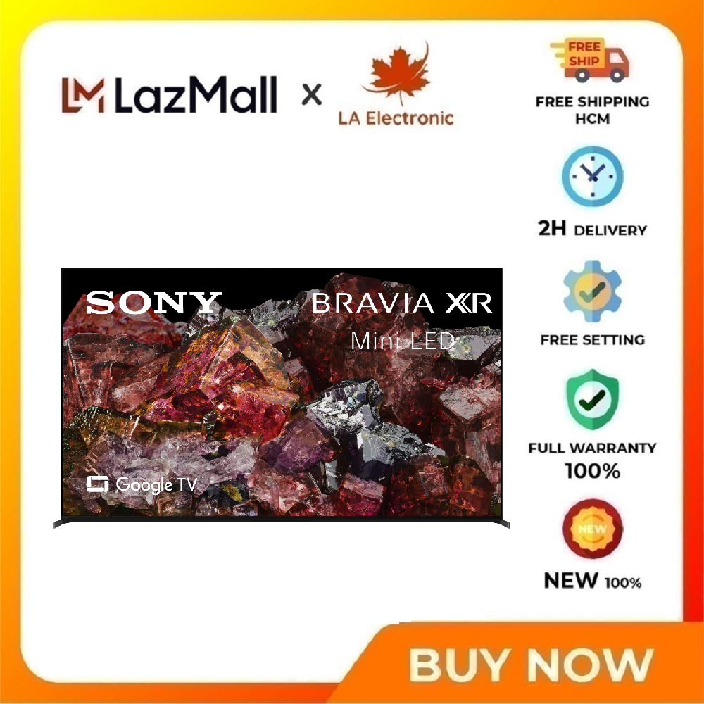 Google miniled tv sony 4k 65 inch xr-65x95l - free shipping hcm - built-in microphone on tv hands-free voice control bravia cam
