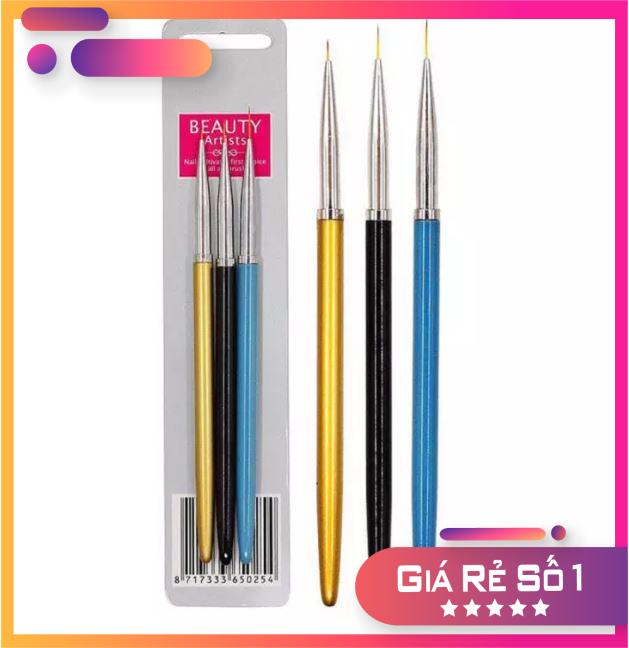Set Cọ Râu Vẽ Nét 3 Cây