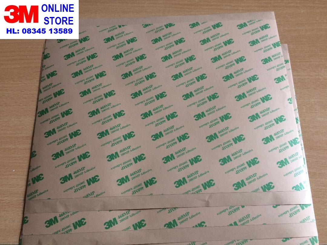 BĂNG KEO 2 MẶT DÁN LOGO 3M 468MP khổ A4 (200mm x 290mm)