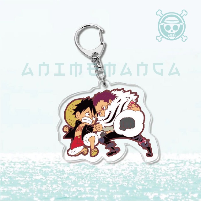 Móc khóa chibi anime One Piece Luffy móc khoá quà lưu niệm móc khoá phụ kiện túi xách balo móc khoá bằng arcry