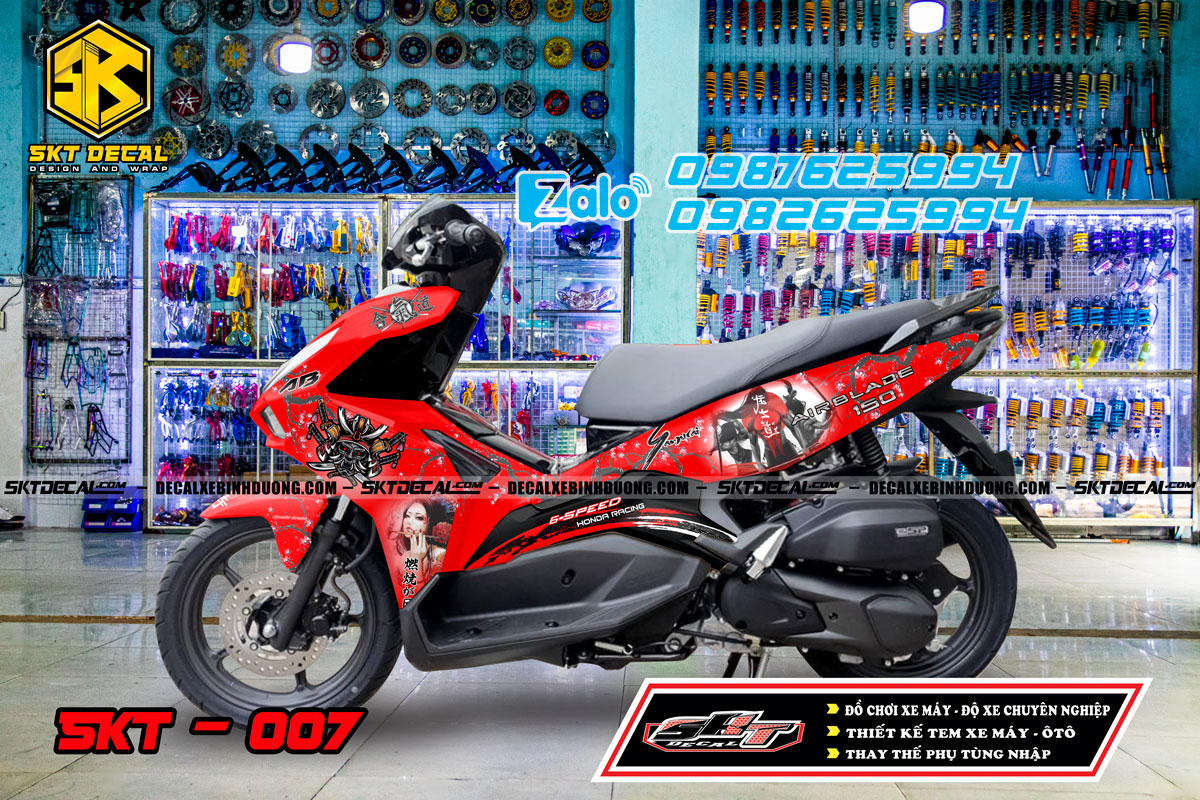 Tem trùm ari blade 2020 đỏ đen samurai 007