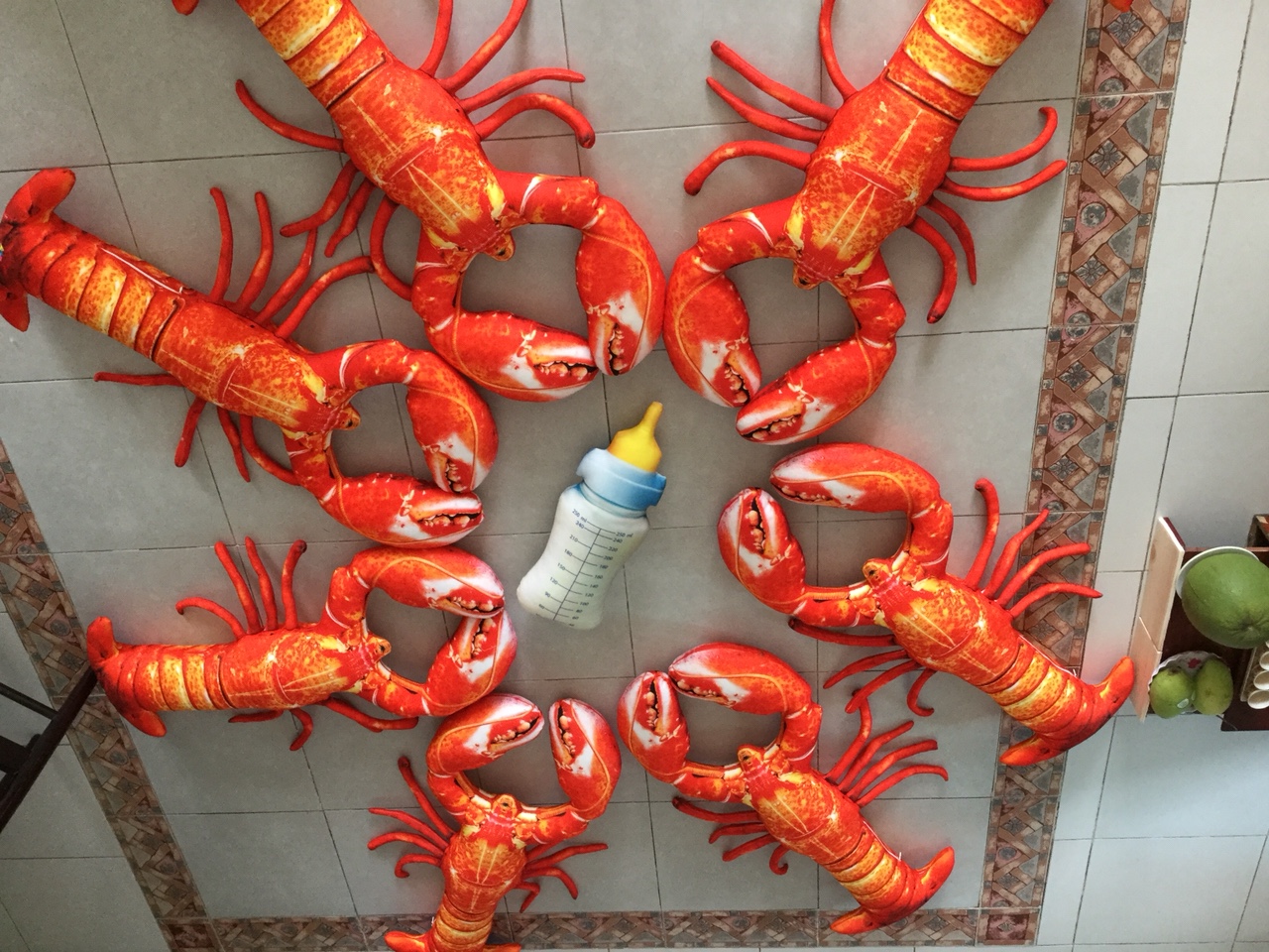 [HCM]Gối Ôm 3D Loại 1 Tôm Hùm 1m05