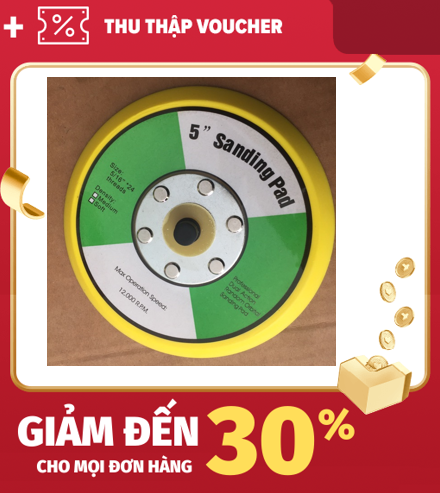 Đế máy chà nhám hơi tròn 5 inch sản phẩm tốt với chất lượng độ bền cao và được cam kết sản phẩm y như hình
