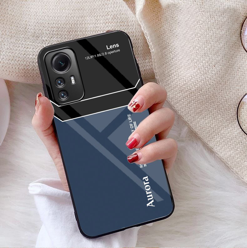 Ốp lưng xiaomi redmi note 12s mặt kính gương sáng bóng cao cấp