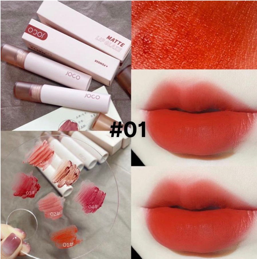 Son kem lì JOCO mềm mịn như nhung chống thấm nước chống khô môi lâu trôi