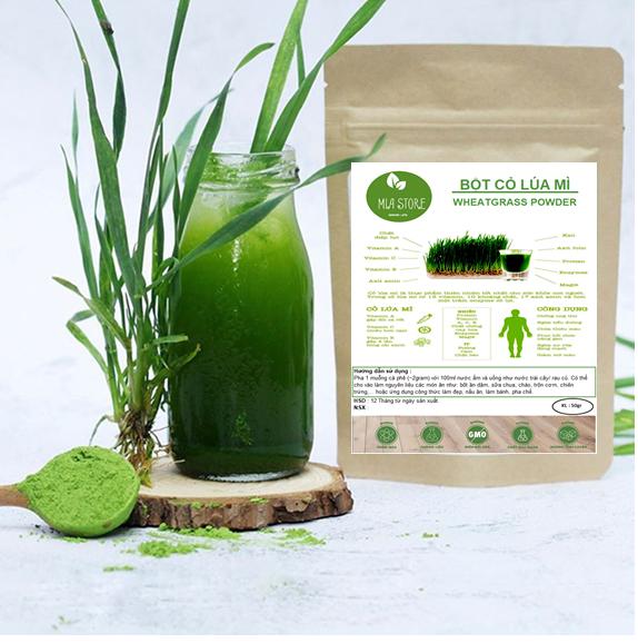 (Wheat grass powder) Bột cỏ lúa mì 100% nguyên chất