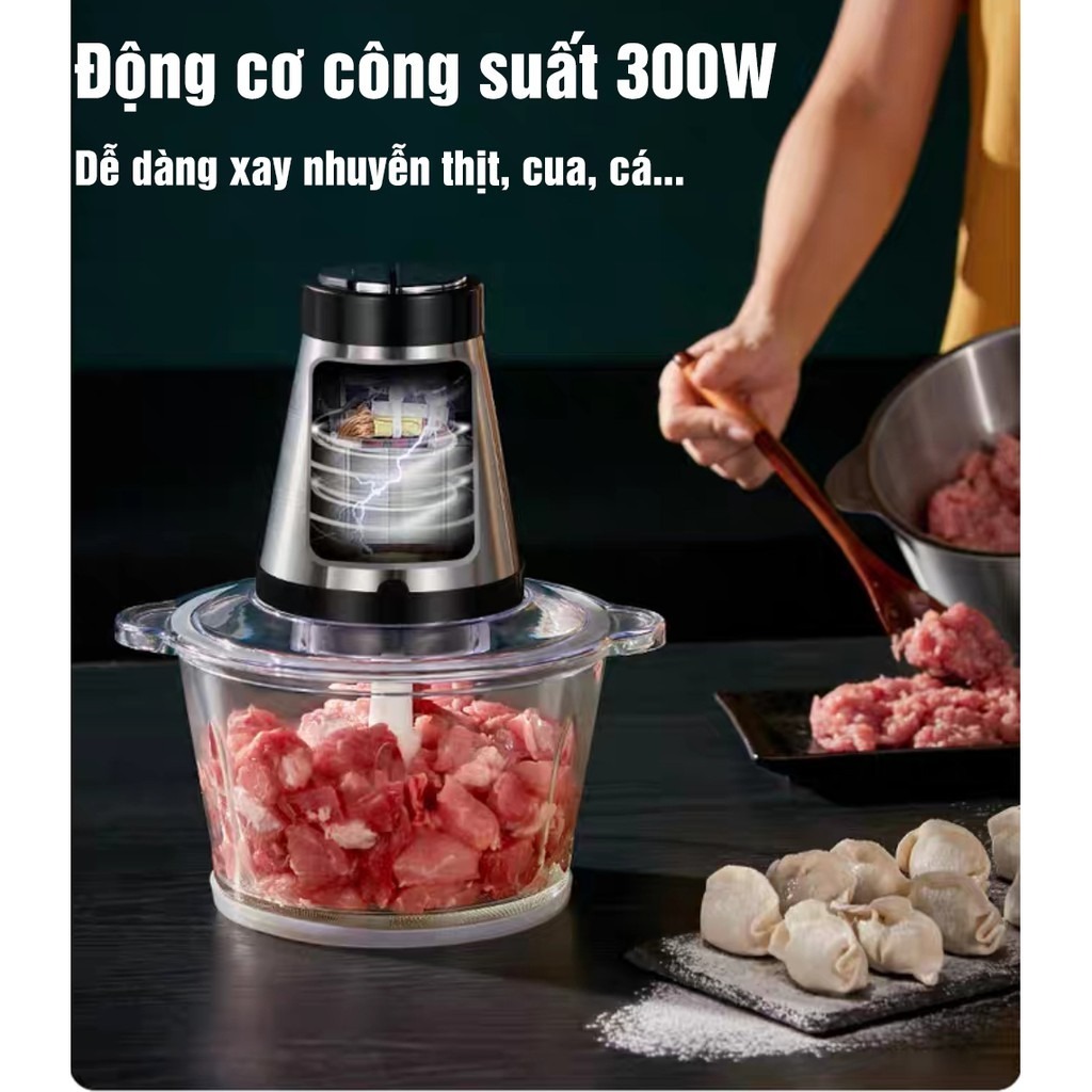 Máy Xay Thịt NonoStyle - Cối Xay Thực Phẩm Công Suất Lớn