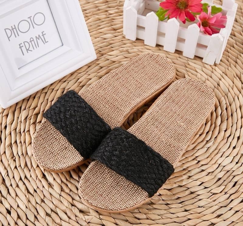 Dép cói quai ngang vintage