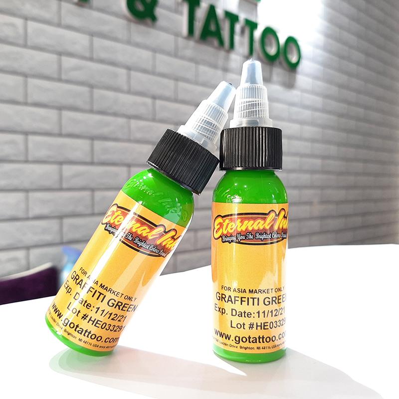 MỰC XĂM HÌNH ENTERNAL INK GRAFFITI GREEN 30ML