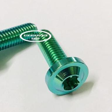2 Ốc TiTan GR5 8Li 2 Xanh Lục Bảo (100%Titan)