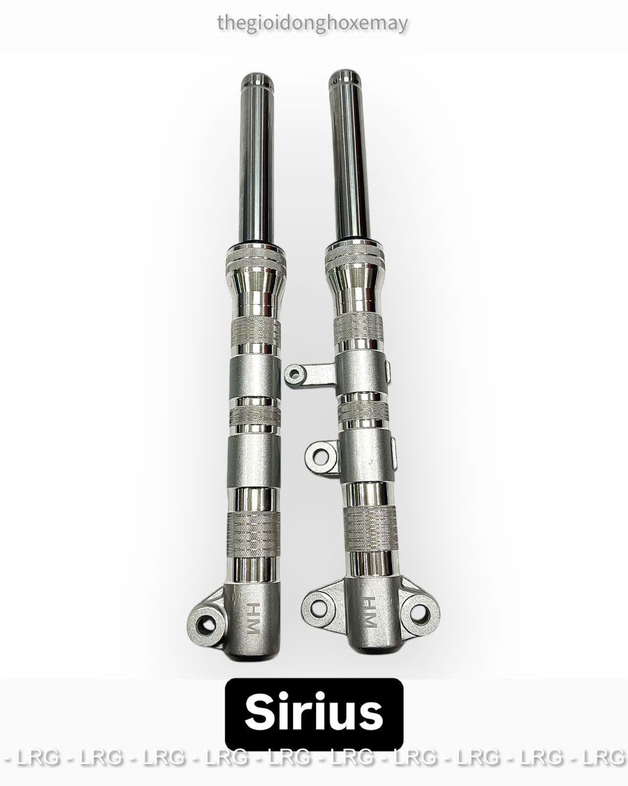 Phuộc Trước, Giảm Xóc Trước Phay Thái HM Màu Bạc Ex150 - Ex155, Sirius, Vario, Wave S110 Size Hạ 3 Phân