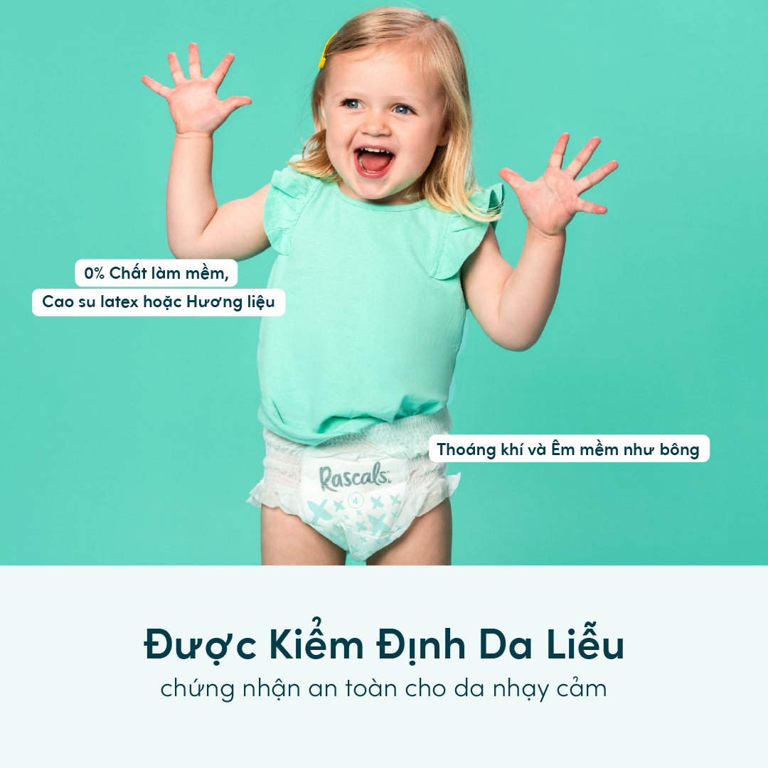 Tã/Bỉm Quần Rascals Size XL (13-18kg) 46 miếng