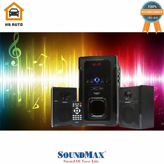 [FreeshipMAX] Loa Bluetooth Soundmax A-2119/2.1 60W RMS (Đen)