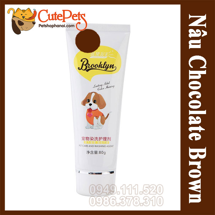 [HOÀN TIỀN 10%]Nhuộm lông cho chó mèo Brooklyn 80g - CutePets