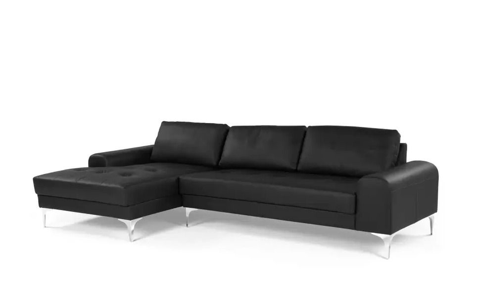 Sofa góc giả da Klosso KGG001-SDT (Đen)