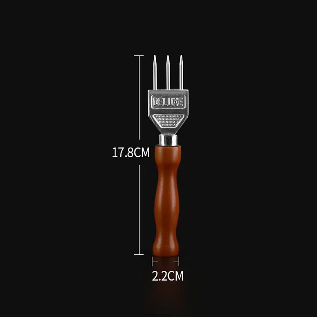 Cây đục đá bartender cán gỗ - Ice pick 3 fork
