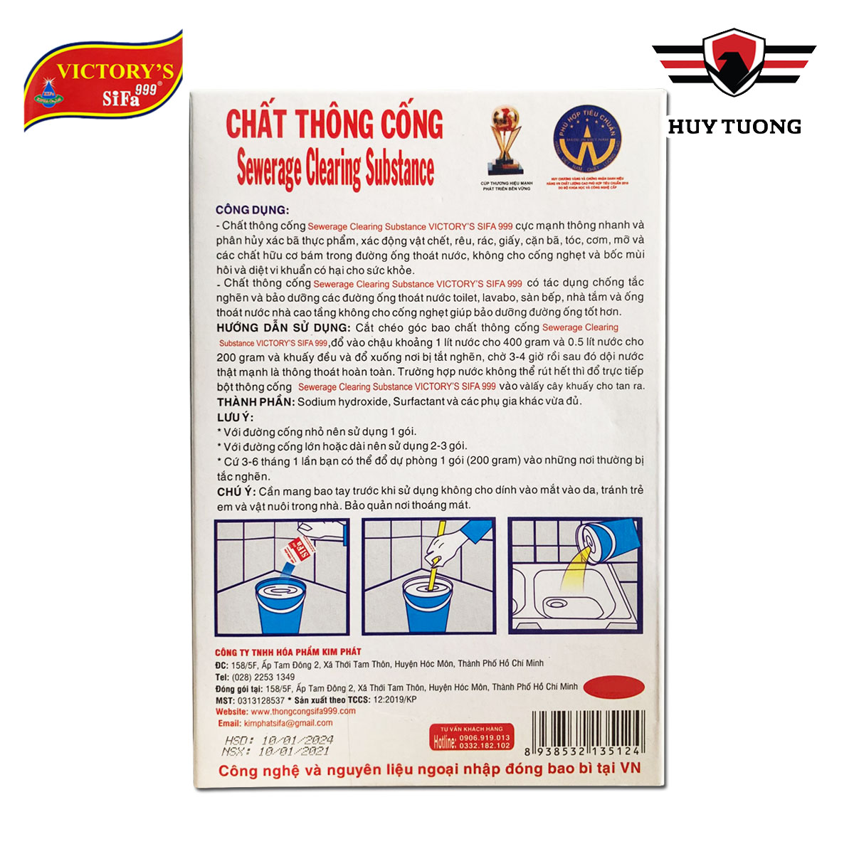 [HCM]Bột Thông Tắc Cống 200g Sifa - BetterLife