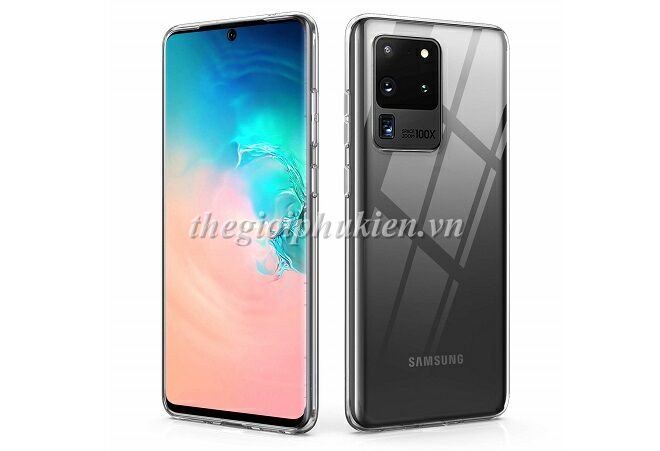Ốp lưng Samsung Galaxy S20 Ultra silicon dẻo trong suốt