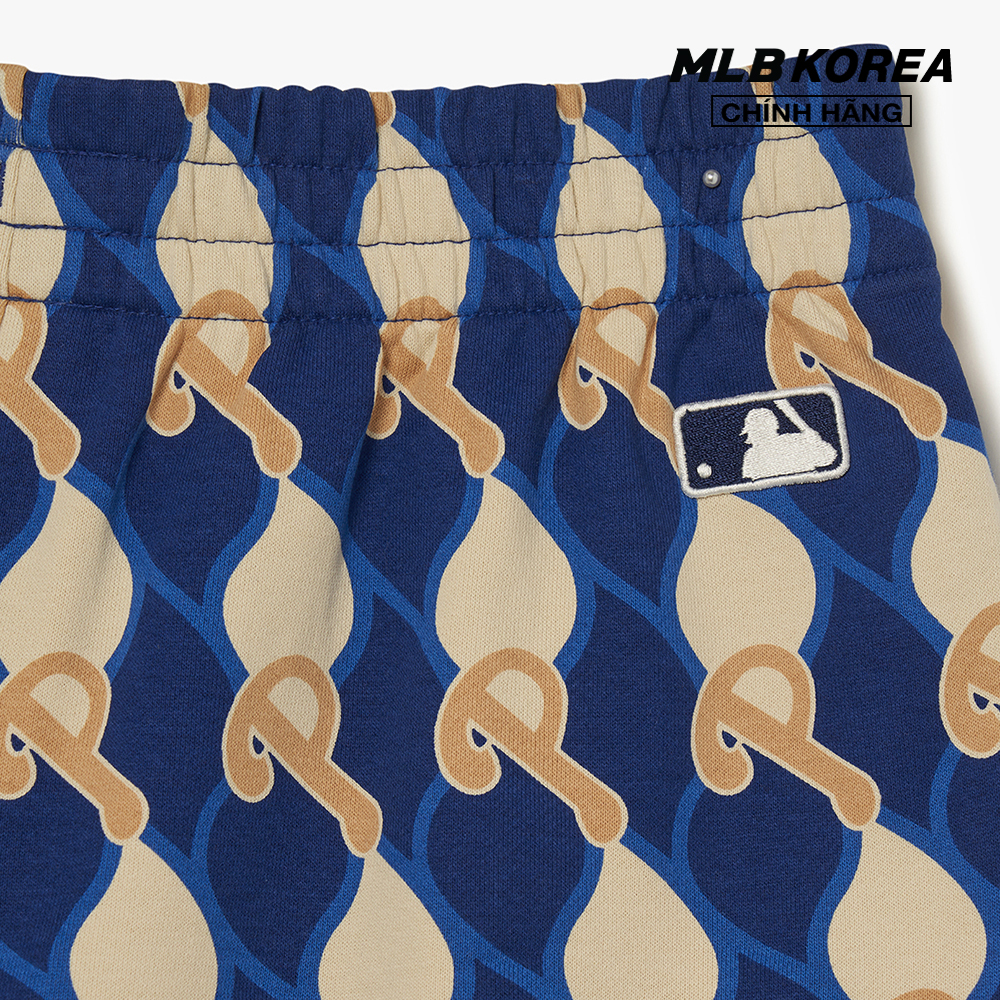 MLB - Quần shorts unisex ống rộng Argyle Monogram Pattern 5 3ASPM0333-10NYL