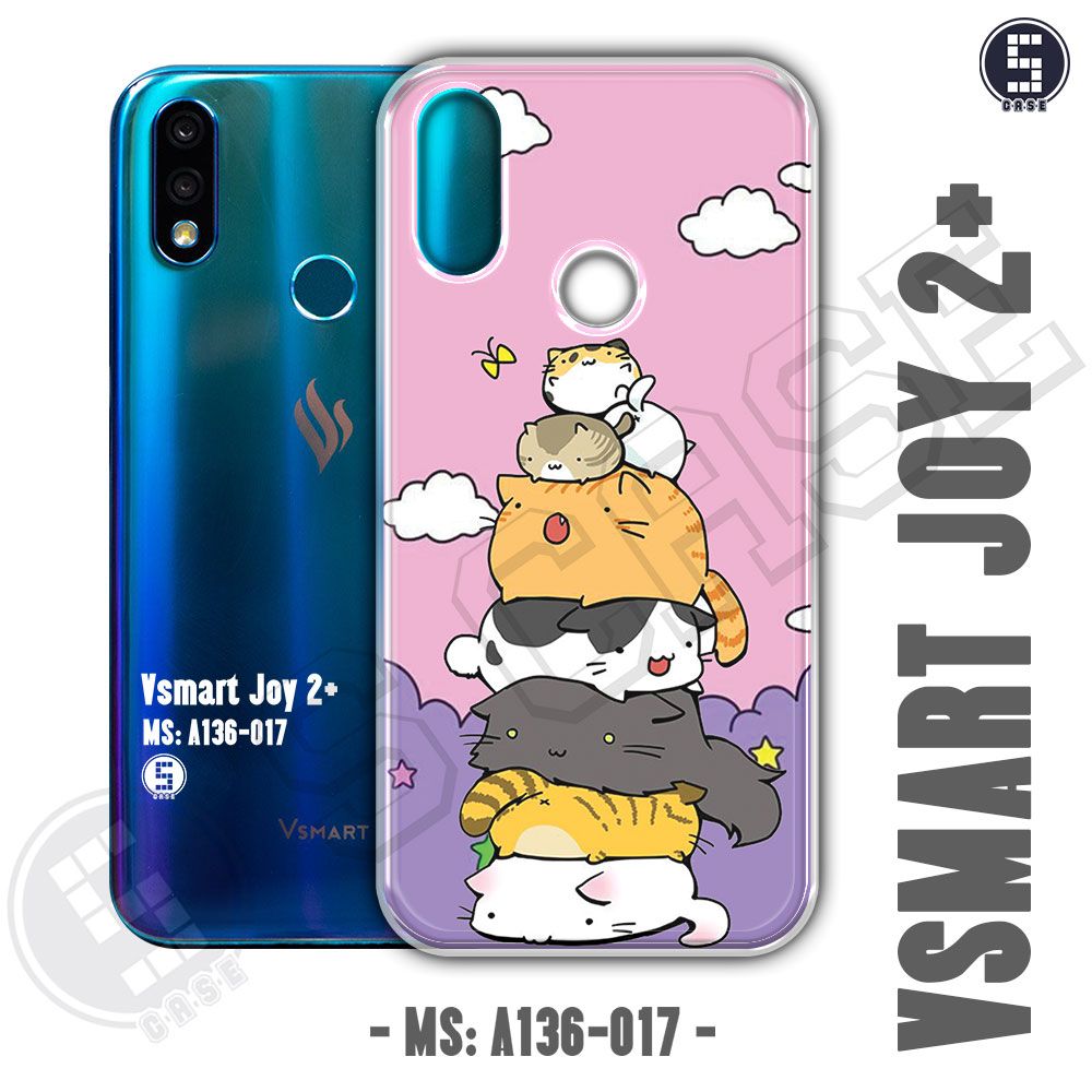 Ốp cho Vsmart Joy 2+ hình Cute Cat A136-017