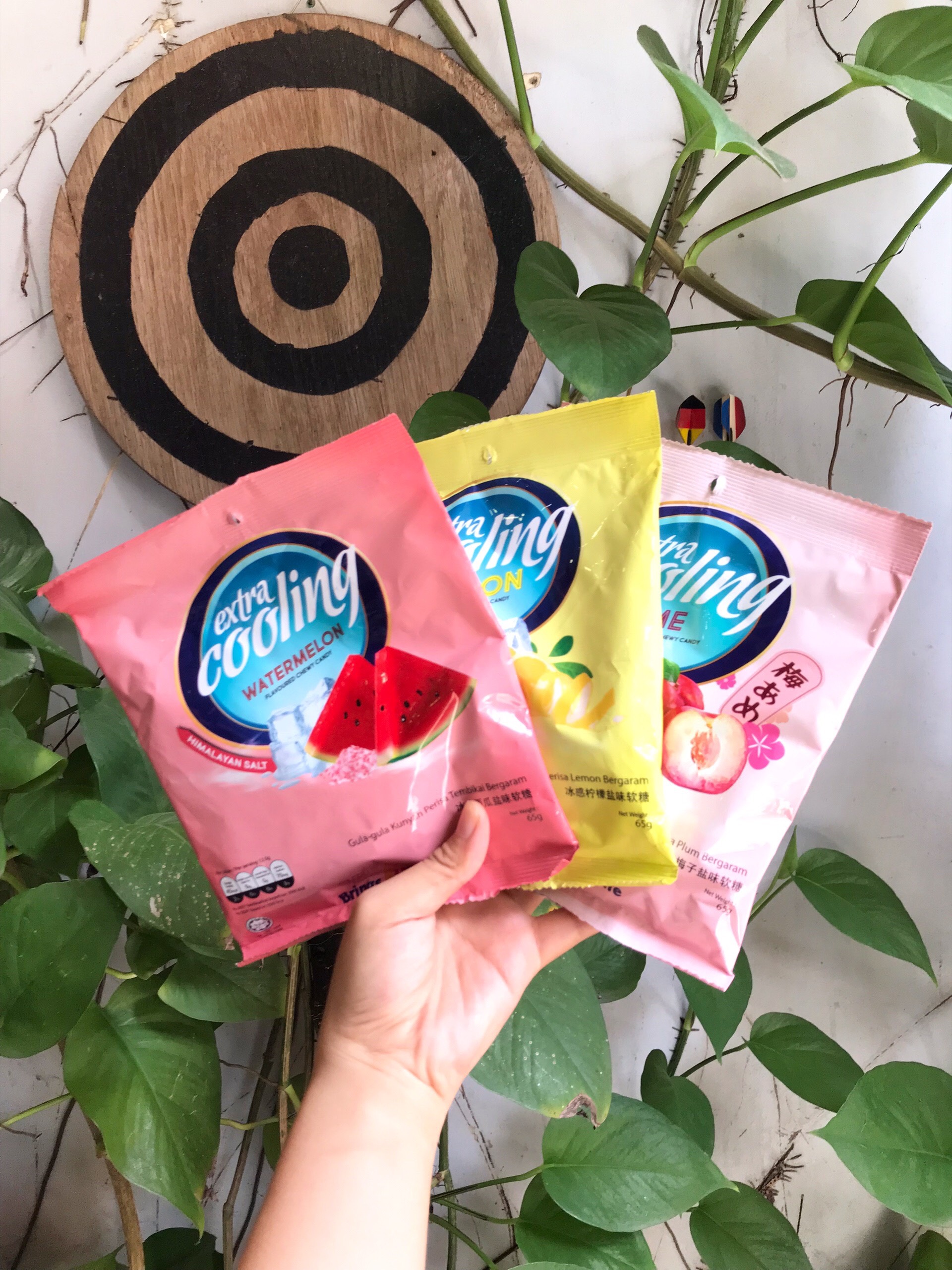 Kẹo Mềm Dưa Hấu Muối Extra Cooling - Extra Cooling WaterMelon Chewy Candy (Gói 65g)