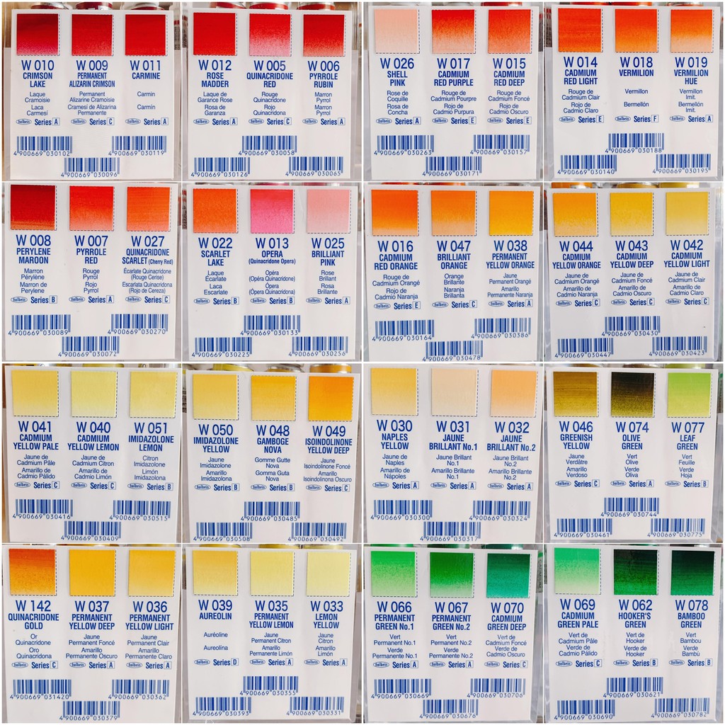Màu nước Holbein - Tuýp lẻ 5ml