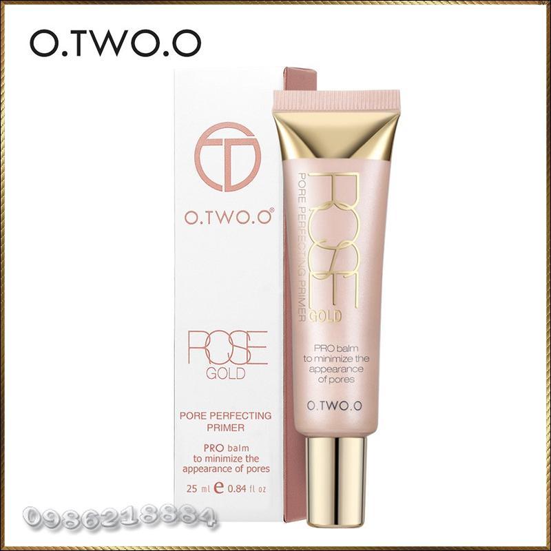 Kem lót O.TWO.O Rose Gold che phủ mụn và kiểm soát dầu độc đáo