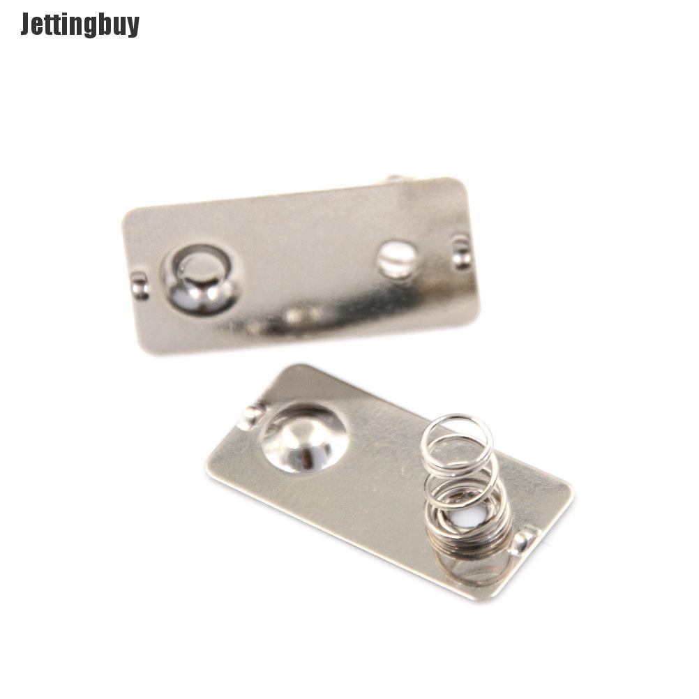 Jettingbuy 4 Mizdsik 10 Chiếc Pin AA Chuyển Đổi Dương Âm Tấm Tiếp Xúc Mùa Xuân