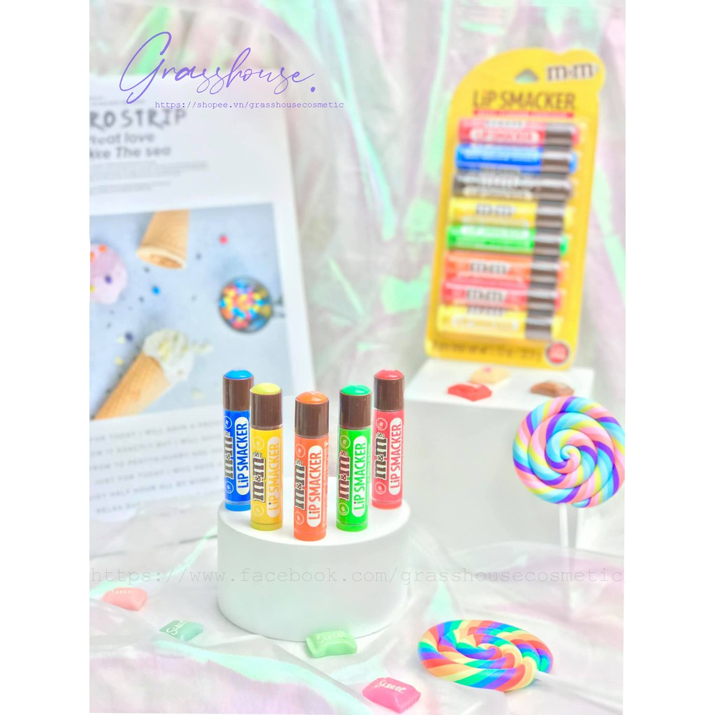 ( BILL US) SON DƯỠNG MÔI LIP SMACKER KẸO M&M ( KHÔNG PHẢI HÀNG NỘI ĐỊA TRUNG )