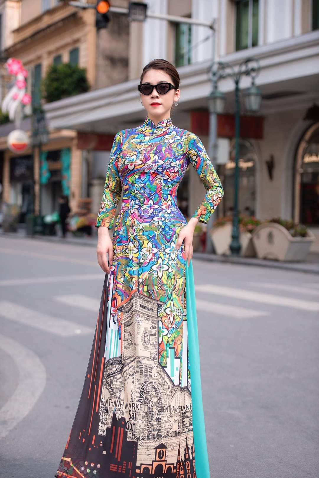 Nững mẫu áo dài in 3D rẻ và đẹp