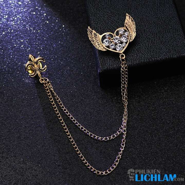 [HCM]Ghim cài áo vest nam QT1054