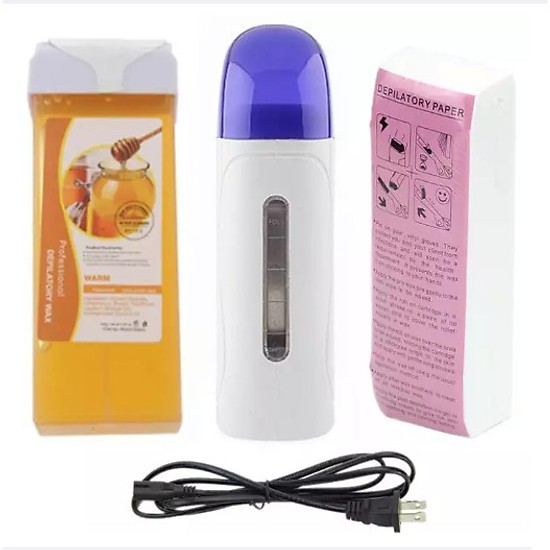 Bộ Máy Wax Lông Depilatory Heater - Sáp Mật Ong và giấy wax