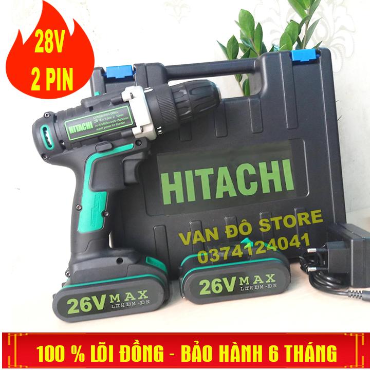 MÁY KHOAN PIN HITACHI 26V +++ MADE IN JAPAN ( pin 5 cell, Lựa chọn đa dạng )