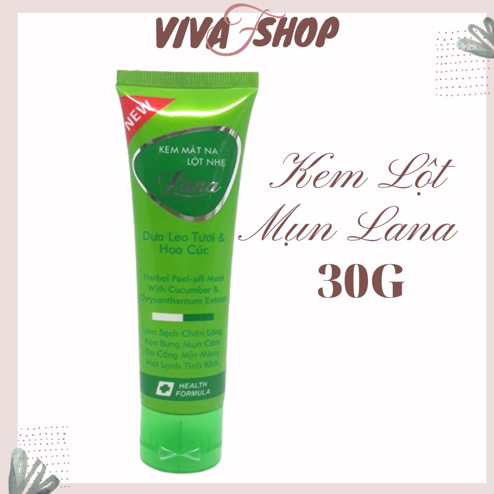 Kem lột mụn lana dưa leo tươi & hoa cúc 30g - mặt nạ lột mụn