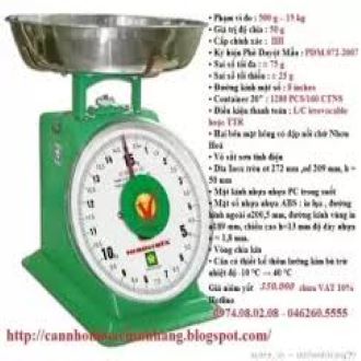 Cân đồng hồ nhơn hòa 15kg