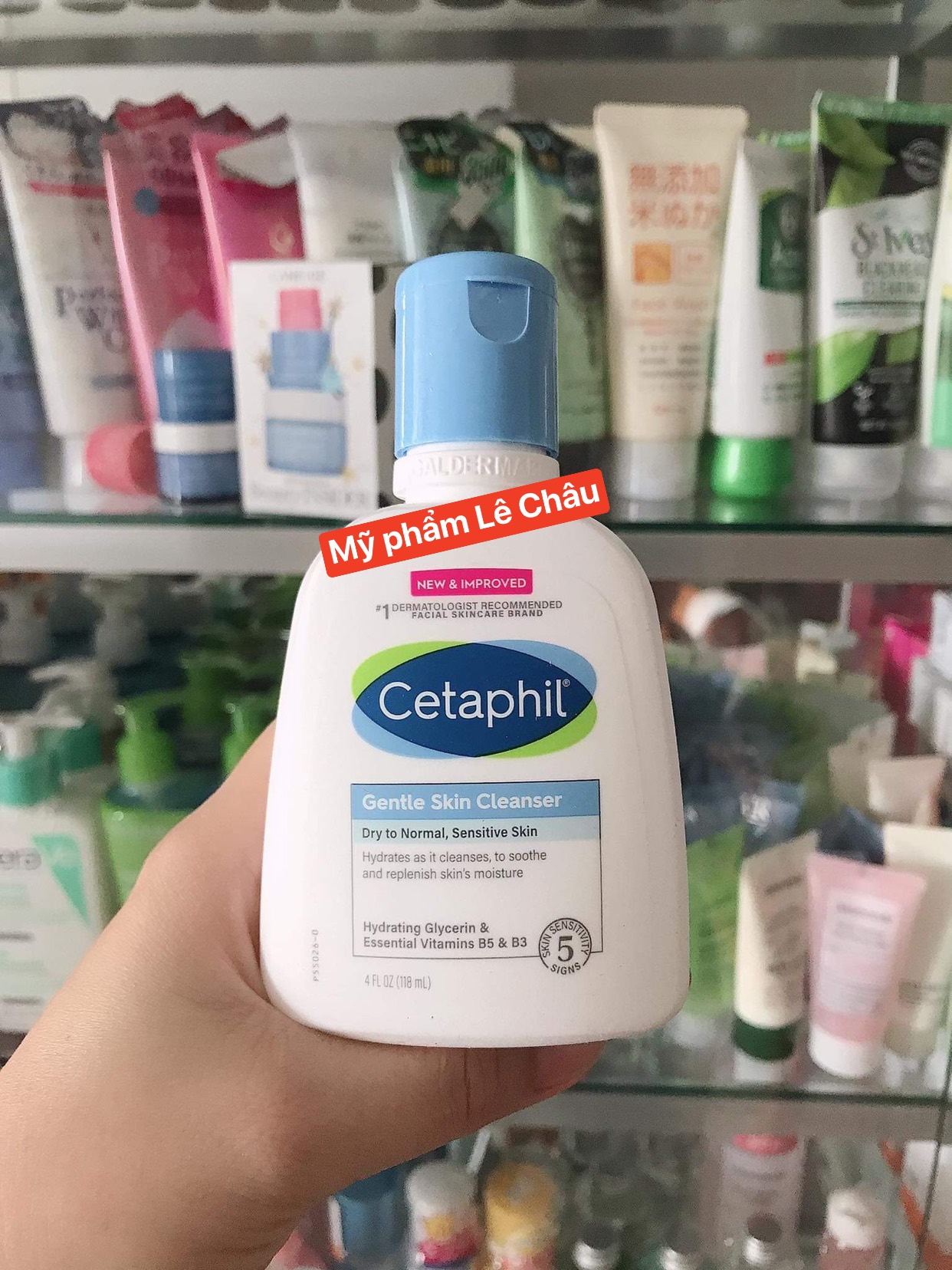 Sửa rửa mặt cetaphil gentle skin cleanser tách sét