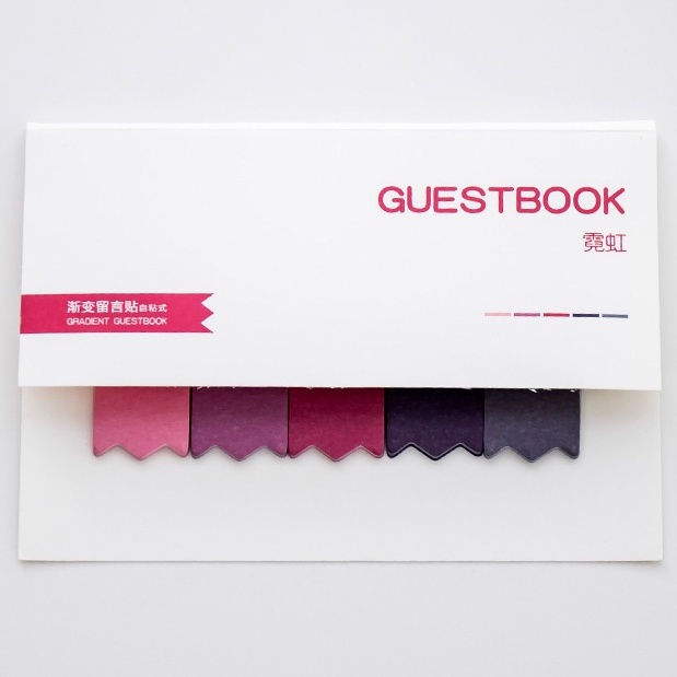 120 tờ giấy dán ghi chú giấy note 6 màu memo guestbook sáng tạo st333