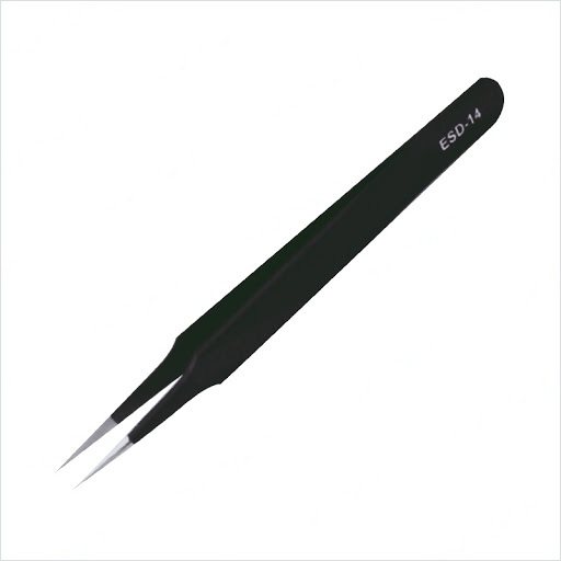 Nhíp gắp linh kiện điện tử chống tĩnh điện kẹp THẮNG ESD 14