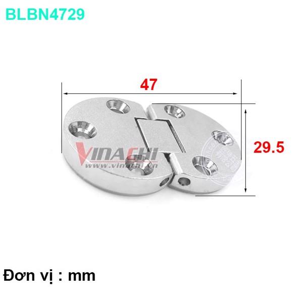 Bản lề bán nguyệt 47x29,5mm