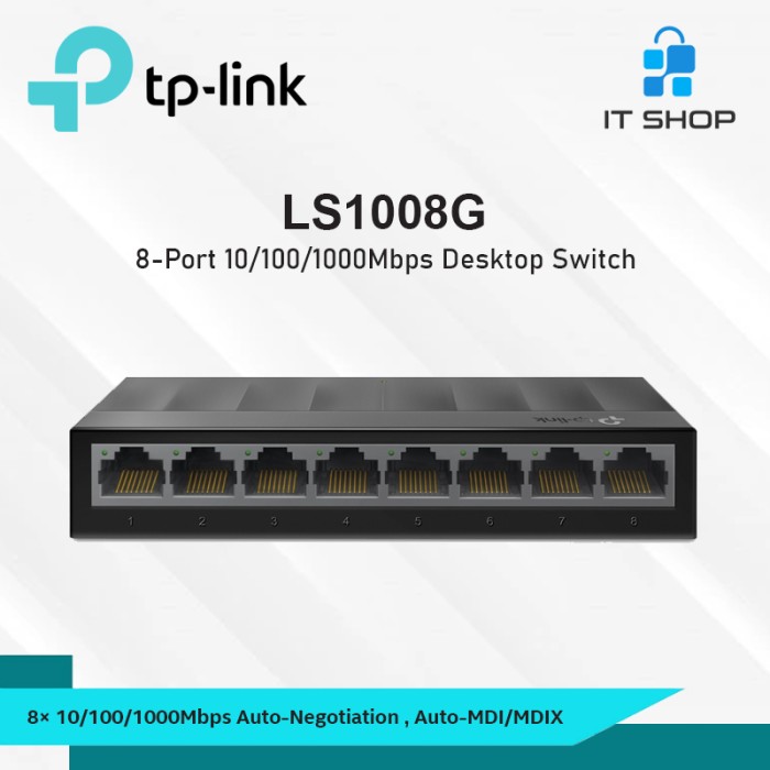 Switch TP-Link LS1008G 8 port Gigabit (1.0Gbps) New (Thiết bị chuyển mạng)