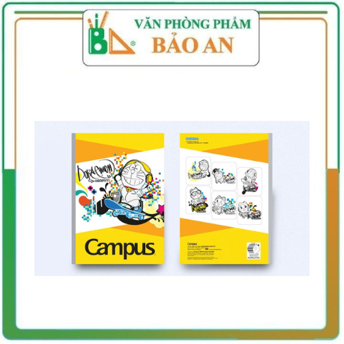 Vở kn có chấm campus 80 trang doraemon graffiti - mua 10 tặng 1 - văn phòng phẩm bảo an